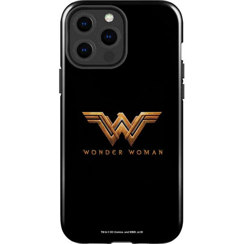 DC Comics Wonder Woman Gold Emblem iPhone 15 Pro Max Impact Case