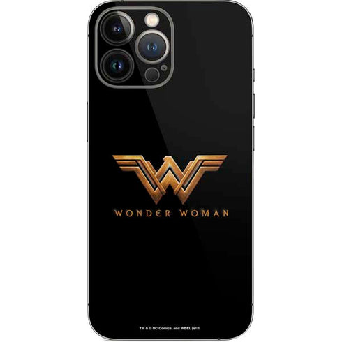 DC Comics Wonder Woman Gold Emblem iPhone 14 Pro Max Skin