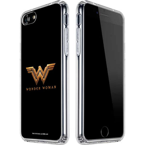 DC Comics Wonder Woman Gold Emblem iPhone SE (2nd & 3rd Gen) Clear Case