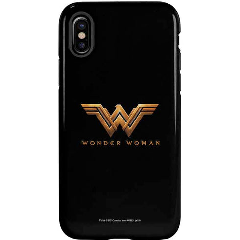 DC Comics Wonder Woman Gold Emblem iPhone X Pro Case