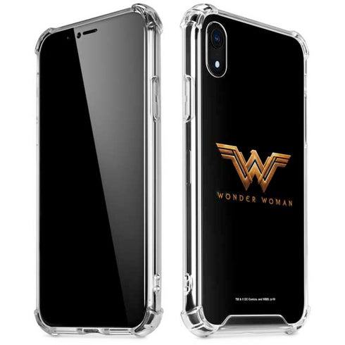 DC Comics Wonder Woman Gold Emblem iPhone XR Clear Case
