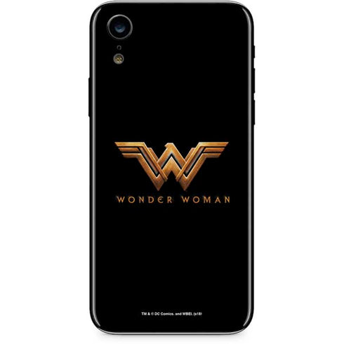 DC Comics Wonder Woman Gold Emblem iPhone XR Skin