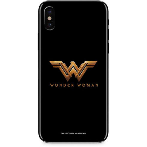 DC Comics Wonder Woman Gold Emblem iPhone XS Max Skin