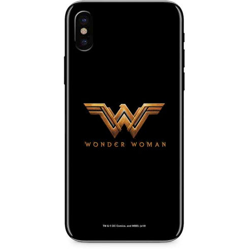 DC Comics Wonder Woman Gold Emblem iPhone XS Skin