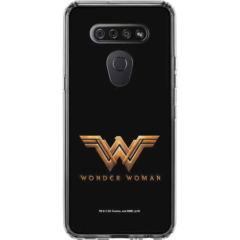 DC Comics Wonder Woman Gold Emblem LG K51/Q51 Clear Case