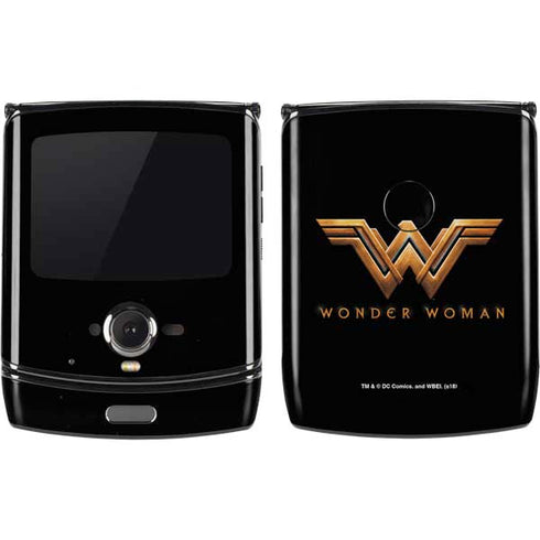 DC Comics Wonder Woman Gold Emblem Motorola RAZR Skin