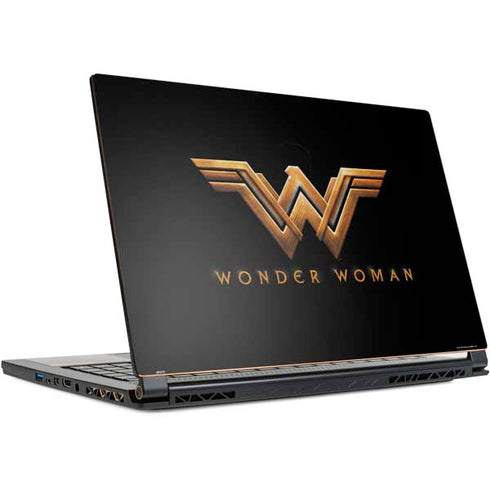 DC Comics Wonder Woman Gold Emblem MSI GS65 Stealth Laptop Skin