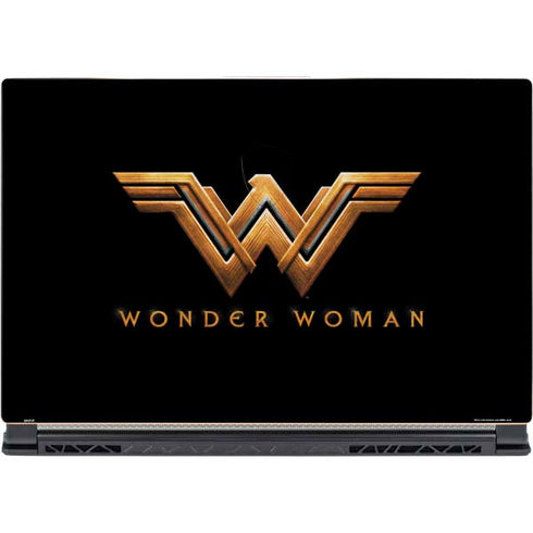 DC Comics Wonder Woman Gold Emblem MSI GS65 Stealth Laptop Skin
