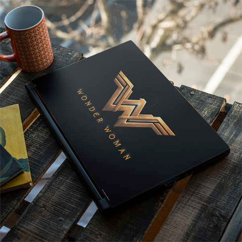 DC Comics Wonder Woman Gold Emblem MSI GS65 Stealth Laptop Skin
