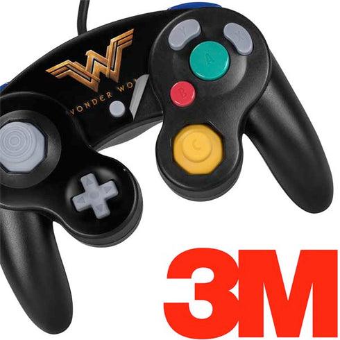 DC Comics Wonder Woman Gold Emblem Nintendo GameCube Controller Skin