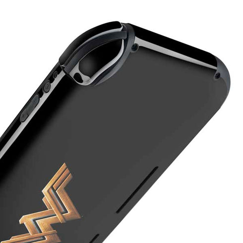 DC Comics Wonder Woman Gold Emblem Nintendo Switch Lite Skin