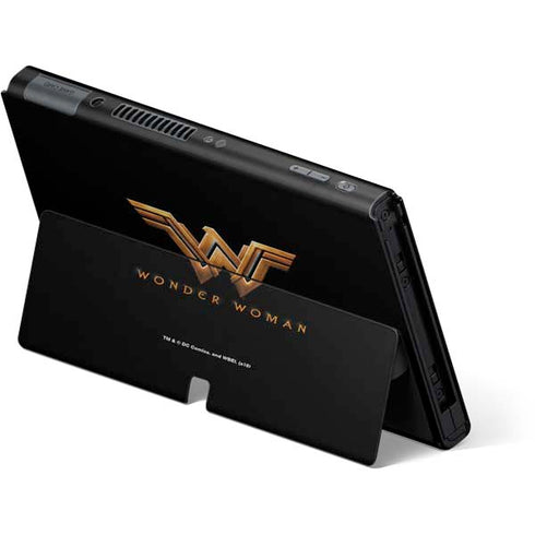 DC Comics Wonder Woman Gold Emblem Nintendo Switch OLED (2021) Skin