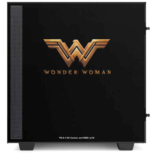 DC Comics Wonder Woman Gold Emblem NZXT H510 Compact ATX Mid-Tower Case Skin