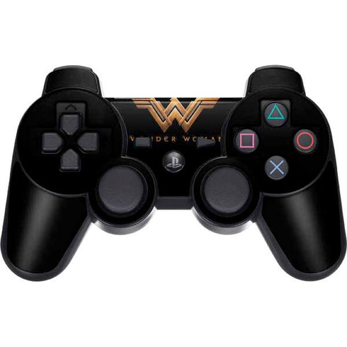 DC Comics Wonder Woman Gold Emblem PS3 Dual Shock wireless controller Skin