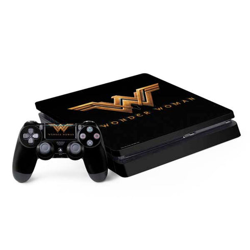 DC Comics Wonder Woman Gold Emblem PS4 Slim Bundle Skin