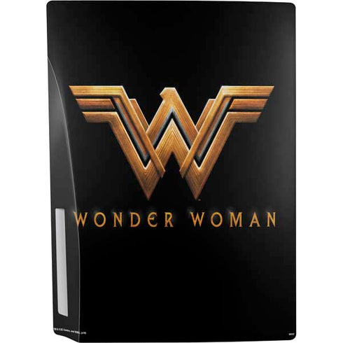 DC Comics Wonder Woman Gold Emblem PS5 Console Skin