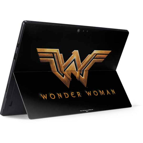 DC Comics Wonder Woman Gold Emblem Surface Pro 6 Skin
