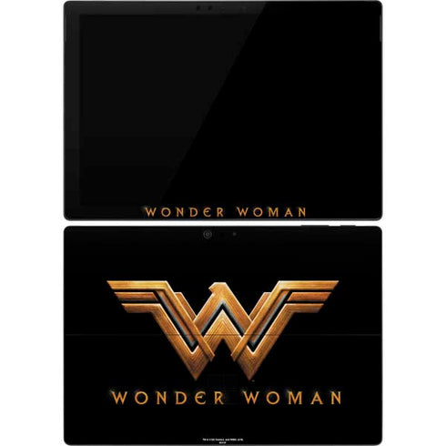 DC Comics Wonder Woman Gold Emblem Surface Pro 7 Skin