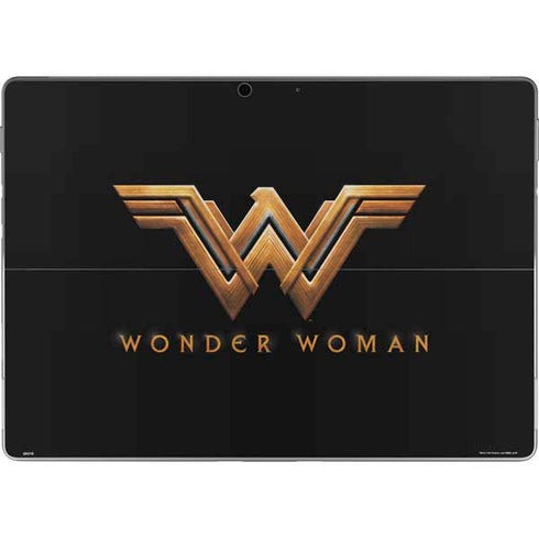 DC Comics Wonder Woman Gold Emblem Surface Pro 8 Skin