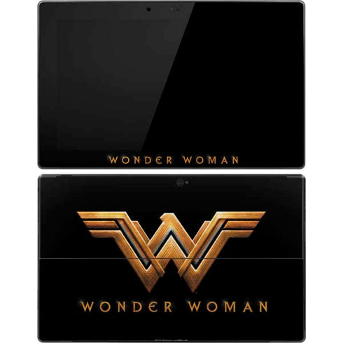 DC Comics Wonder Woman Gold Emblem Surface Pro Tablet Skin