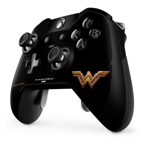 DC Comics Wonder Woman Gold Emblem Xbox One Elite Controller Skin