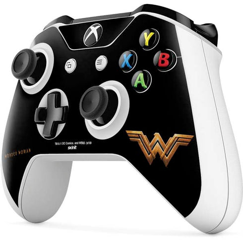 DC Comics Wonder Woman Gold Emblem Xbox One S All-Digital Edition Bundle Skin