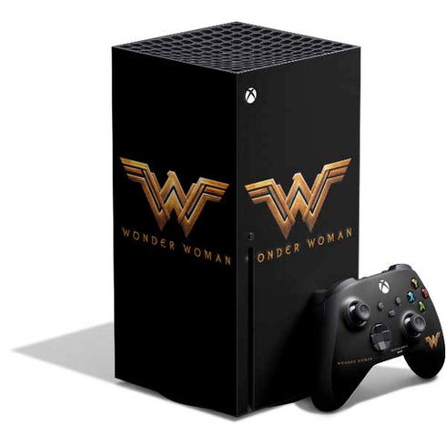 DC Comics Wonder Woman Gold Emblem Xbox Series X Bundle Skin