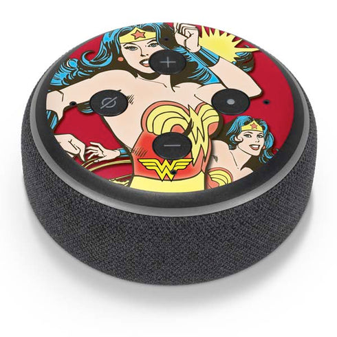 DC Comics Wonder Woman Vintage Action pose Amazon Echo Dot Skin