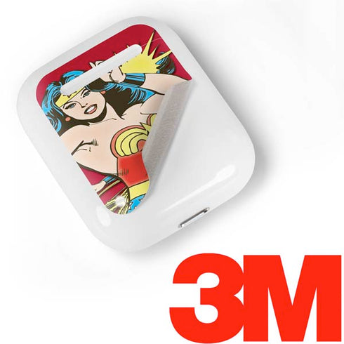 DC Comics Wonder Woman Vintage Action pose Apple AirPods Skin