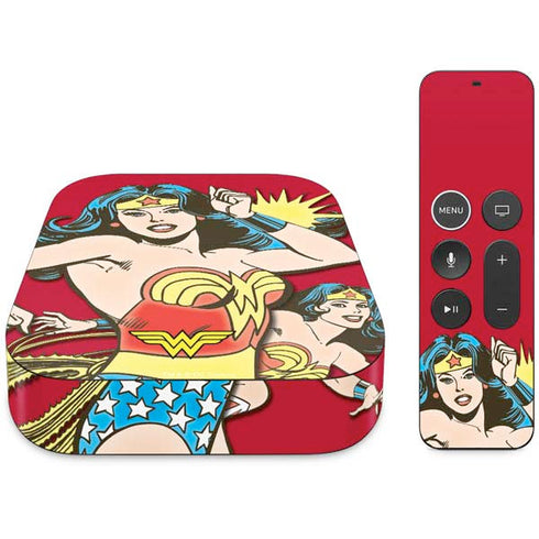 DC Comics Wonder Woman Vintage Action pose Apple TV Skin