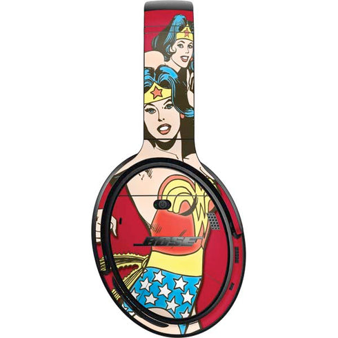 DC Comics Wonder Woman Vintage Action pose Bose QuietComfort 35 II Headphones Skin