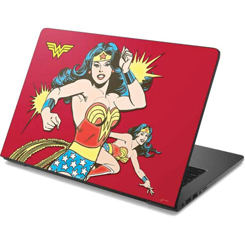 DC Comics Wonder Woman Vintage Action pose Dell Chromebook Skin