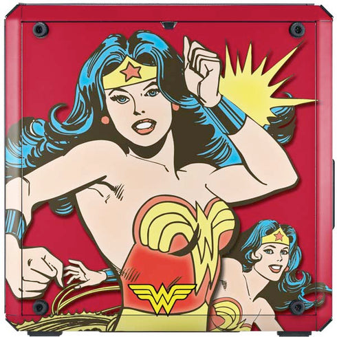 DC Comics Wonder Woman Vintage Action pose Cooler Master MasterBox Q300L Mini Tower Skin