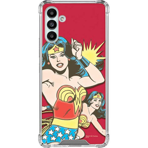 DC Comics Wonder Woman Vintage Action pose Galaxy A13 5G Clear Case