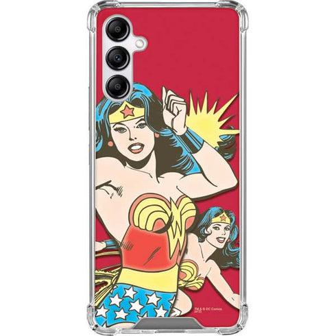 DC Comics Wonder Woman Vintage Action pose Galaxy A14 5G Clear Case