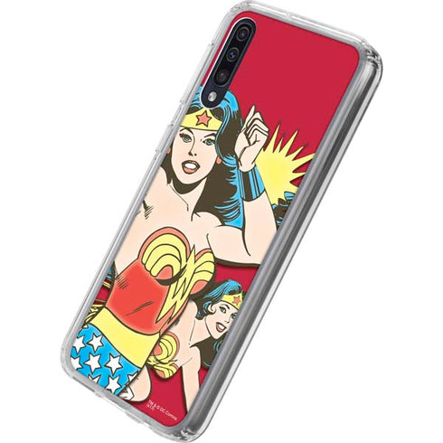 DC Comics Wonder Woman Vintage Action pose Galaxy A50 Clear Case