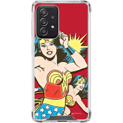 DC Comics Wonder Woman Vintage Action pose Galaxy A52 5G Clear Case