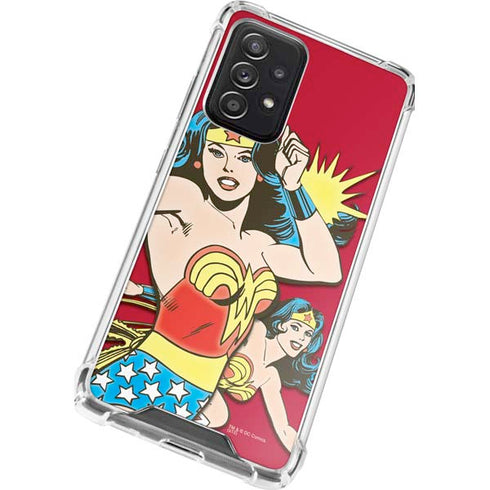 DC Comics Wonder Woman Vintage Action pose Galaxy A52 5G Clear Case