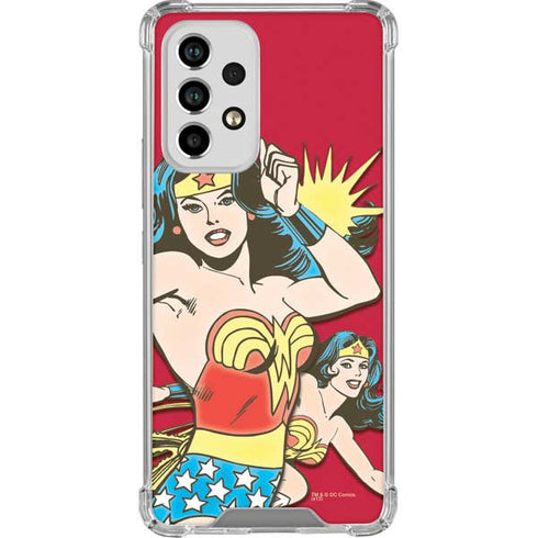 DC Comics Wonder Woman Vintage Action pose Galaxy A53 5G Clear Case