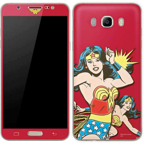 DC Comics Wonder Woman Vintage Action pose Galaxy J7 Skin