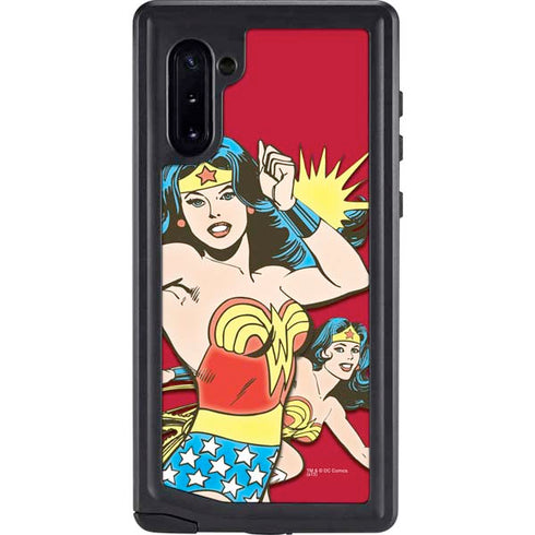 DC Comics Wonder Woman Vintage Action pose Galaxy Note 10 Waterproof Case