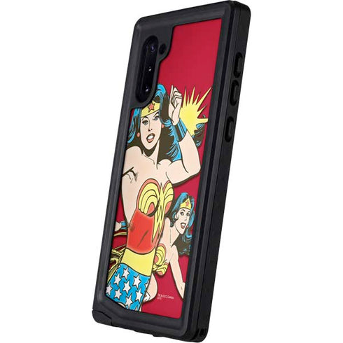 DC Comics Wonder Woman Vintage Action pose Galaxy Note 10 Waterproof Case