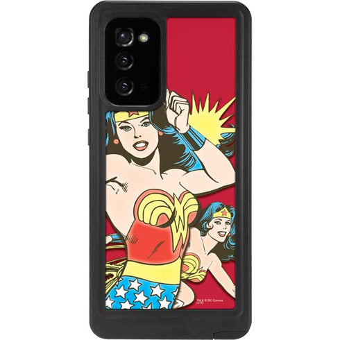 DC Comics Wonder Woman Vintage Action pose Galaxy Note20 5G Waterproof Case