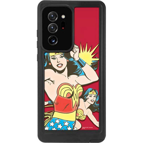 DC Comics Wonder Woman Vintage Action pose Galaxy Note20 Ultra 5G Waterproof Case