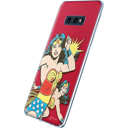 DC Comics Wonder Woman Vintage Action pose Galaxy S10e Skin