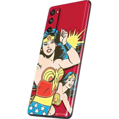 DC Comics Wonder Woman Vintage Action pose Galaxy S20 Fan Edition Skin