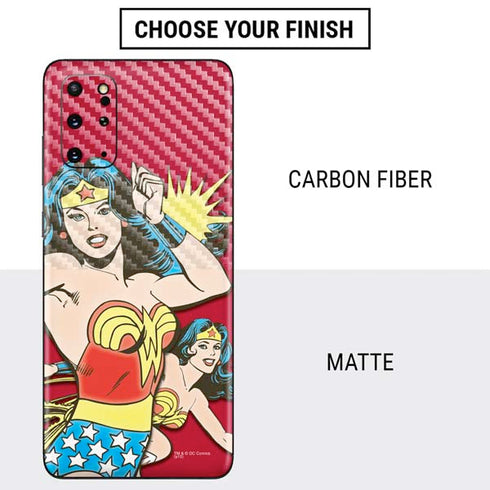 DC Comics Wonder Woman Vintage Action pose Galaxy S20 Plus Skin