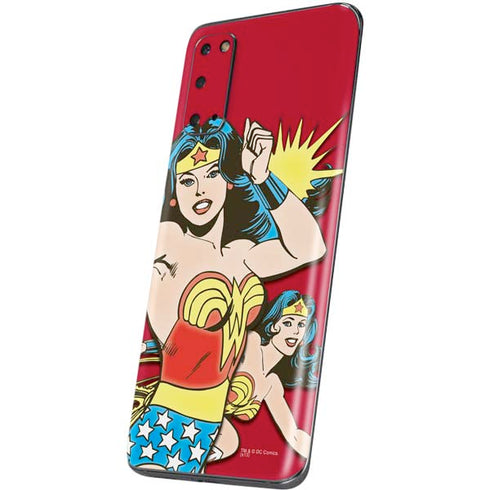 DC Comics Wonder Woman Vintage Action pose Galaxy S20 Skin