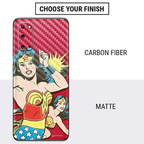 DC Comics Wonder Woman Vintage Action pose Galaxy S20 Skin