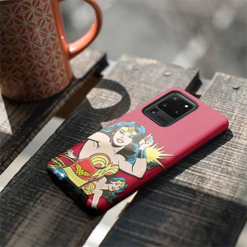 DC Comics Wonder Woman Vintage Action pose Galaxy S20 Ultra 5G Pro Case